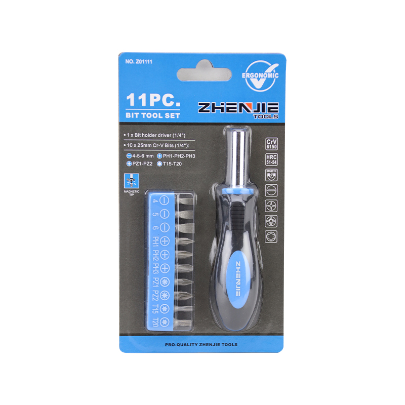 11 komada Phillips Pozidriv Torx Ratchet bitova s ​​prorezima