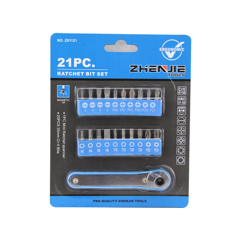 21kom Phillips Pozidriv šesterokutni Torx set bitova s ​​čegrtaljkom