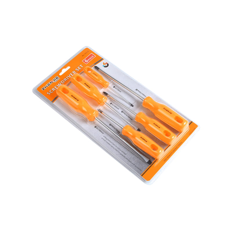 Set odvijača s dvostrukom ubrizganom mekom ručkom i Phillips CRV od 6 komada