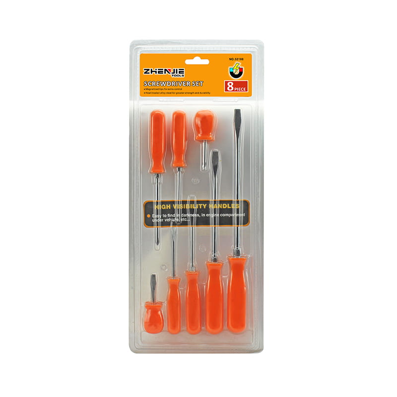 Set ergonomski dizajniranih CRV odvijača od 8 komada