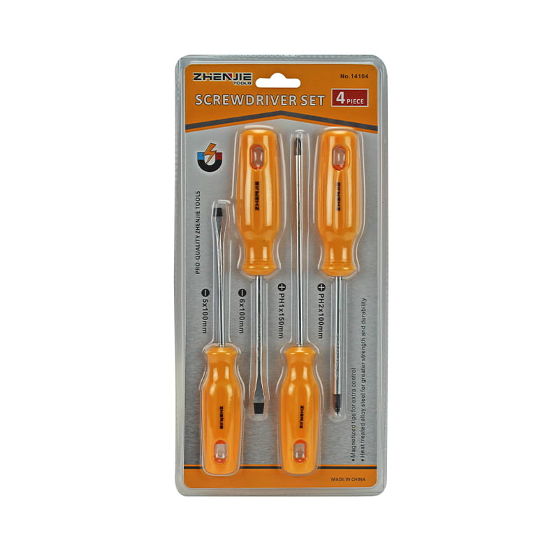 Set ergonomski dizajniranih CRV odvijača od 4 komada