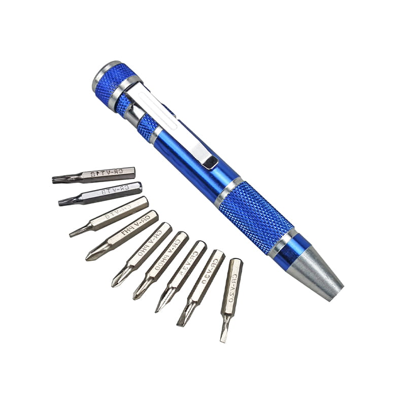 9 u 1 set aluminijskih džepnih odvijača