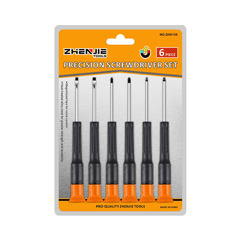Ergonomski dizajniran Phillips Torx CRV set preciznih odvijača s prorezom od 6 komada