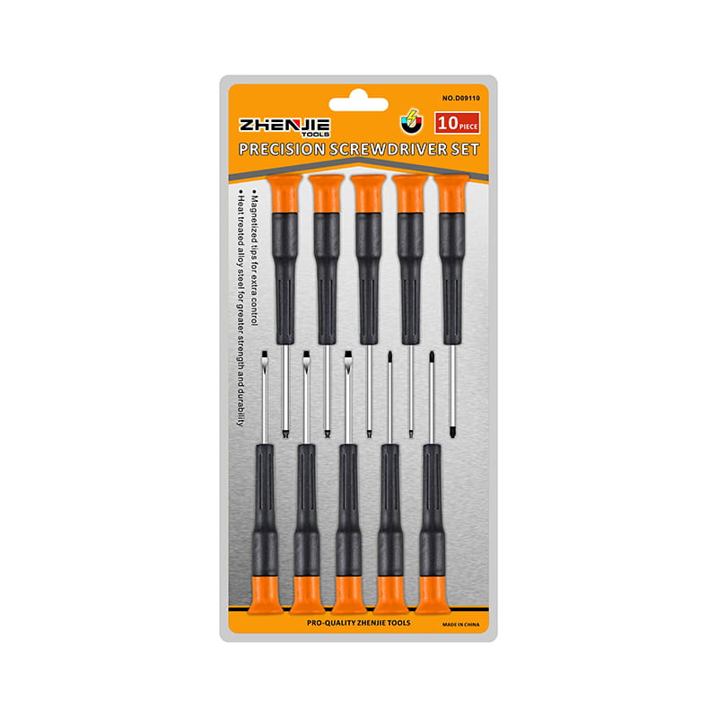 Ergonomski dizajniran Phillips Torx CRV set preciznih odvijača s prorezom od 10 komada